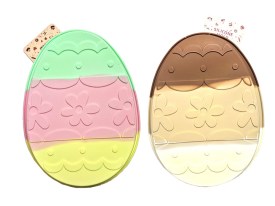 Molde silicona tricolor tortera huevo pascua